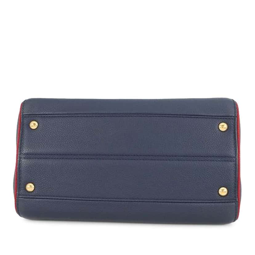 Louis Vuitton Monogram Double V Satchel Blue Leather Very good condition - Inside View