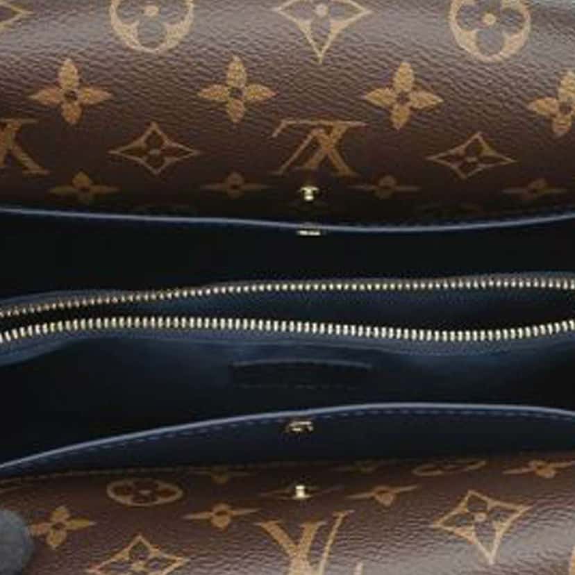 Louis Vuitton Monogram Double V Satchel Blue Leather Very good condition - Model View