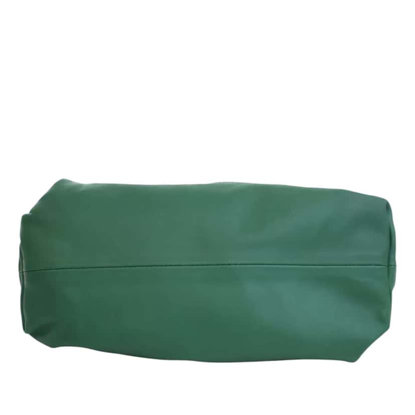 Bottega Veneta Lambskin Chain Pouch Green Leather Very good condition - Box View