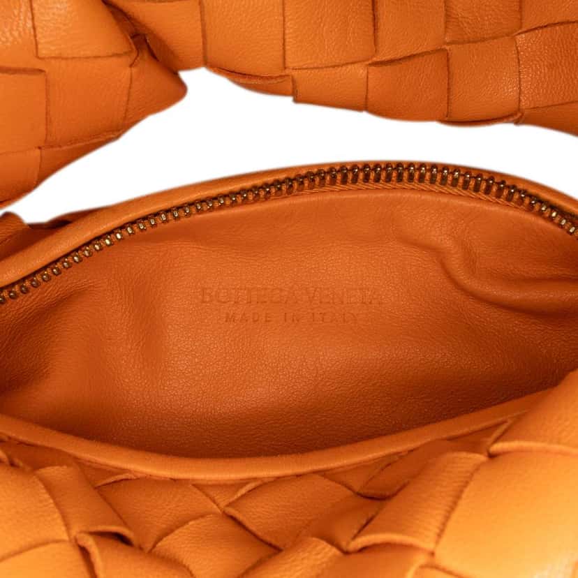Bottega Veneta Mini Nappa Intrecciato Jodie Orange Leather Very good condition - Box View