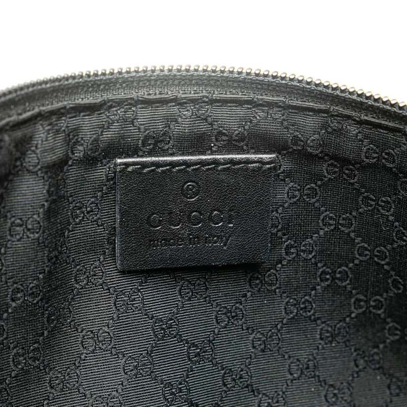 Gucci Denim Boat Shoulder Bag Black Denim Good condition - Box View