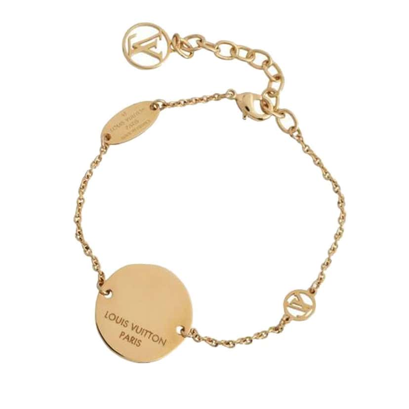 Louis Vuitton Gold Plated In The Sky Zodiac Bracelet Gold Metal Very good condition - Back View