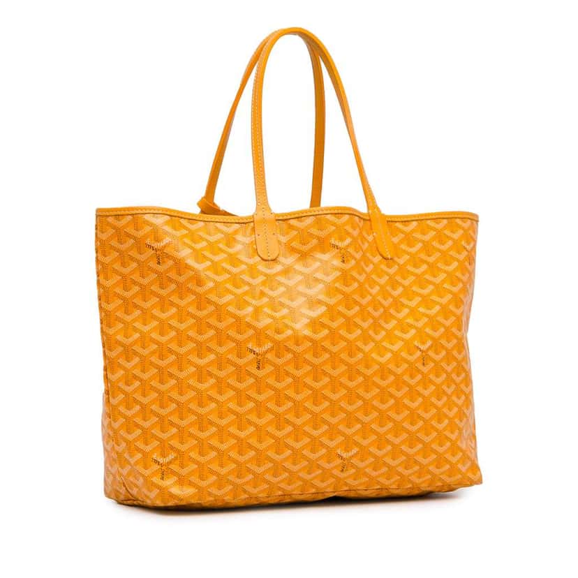 Goyard Goyardine Saint Louis PM Yellow Canvas Very good condition - Back View