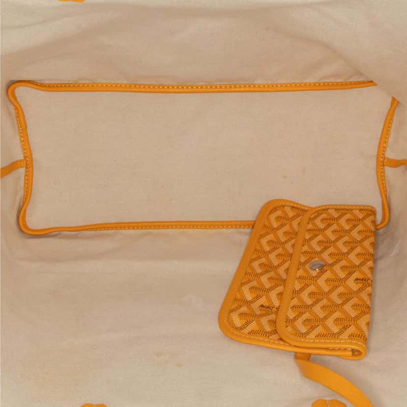 Goyard Goyardine Saint Louis PM Yellow Canvas Very good condition - Box View