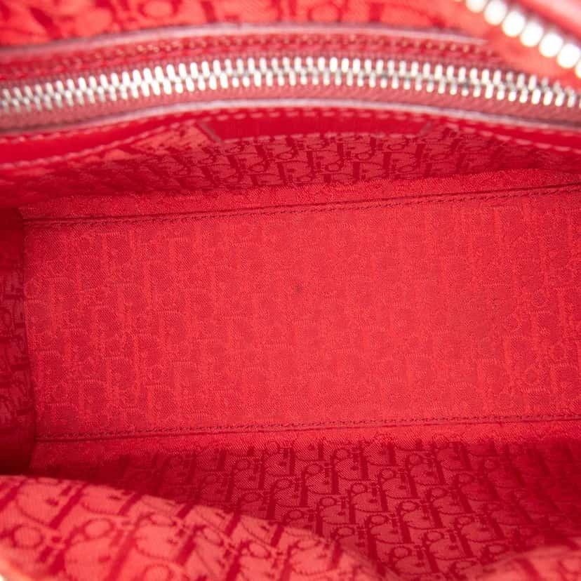 Dior Medium Patent Cannage Lady Dior Red Leather Very good condition - Model View