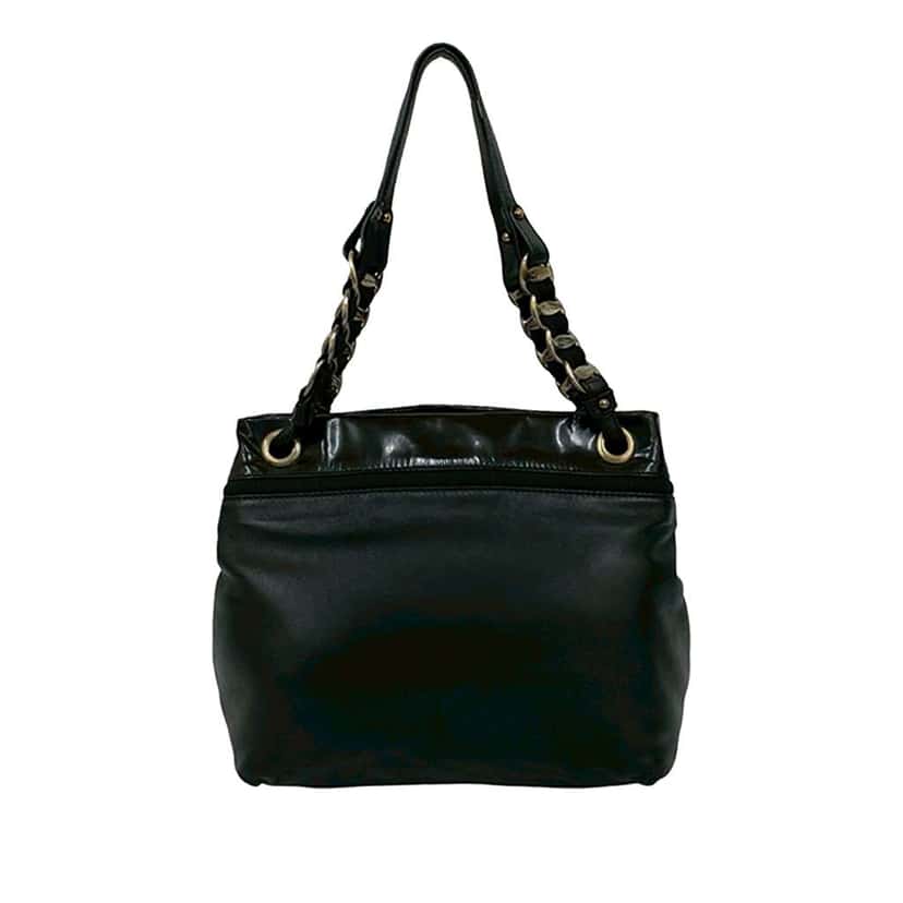 Salvatore Ferragamo Leather Vara Bow Shoulder Bag Black Leather Very good condition - Back View