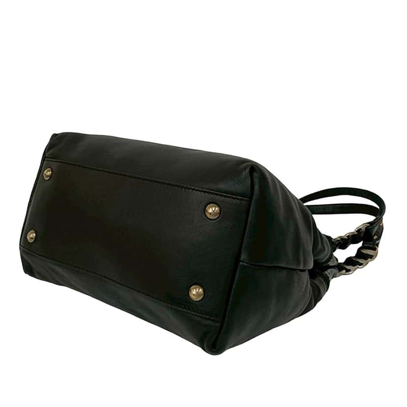 Salvatore Ferragamo Leather Vara Bow Shoulder Bag Black Leather Very good condition - Inside View
