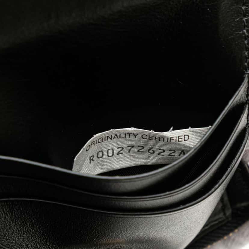 Bottega Veneta Lambskin Maxi Intreccio Cassette Bifold Zip Wallet Black Leather Very good condition - Box View