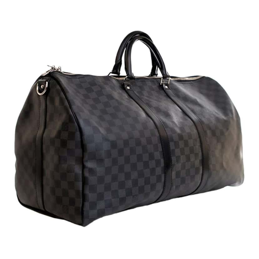 Louis Vuitton Damier Graphite Keepall Bandouliere 55 Black Very good condition - Inside View