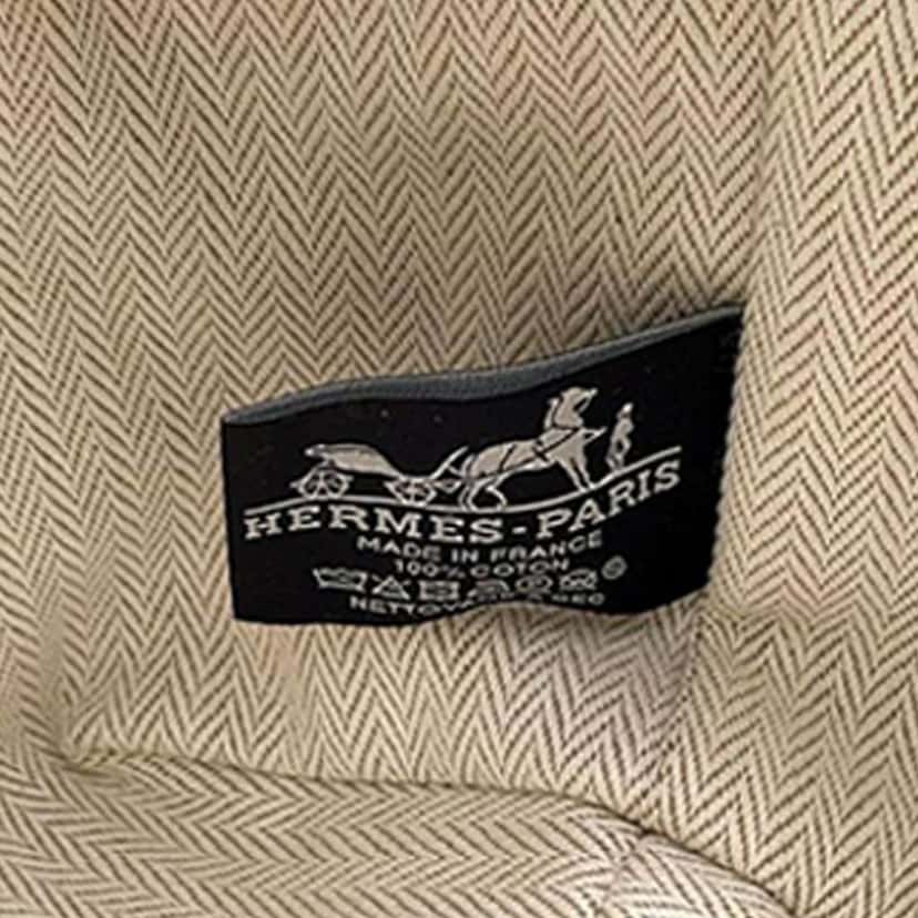 Hermès Small Toile Bride A Brac Case Blue Canvas Good condition - Box View