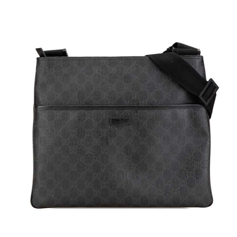 Gucci GG Supreme Crossbody Black Canvas Good condition - Front View