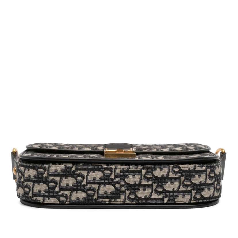 Dior Oblique Canvas Flap Crossbody Blue Canvas Very good condition - Inside View