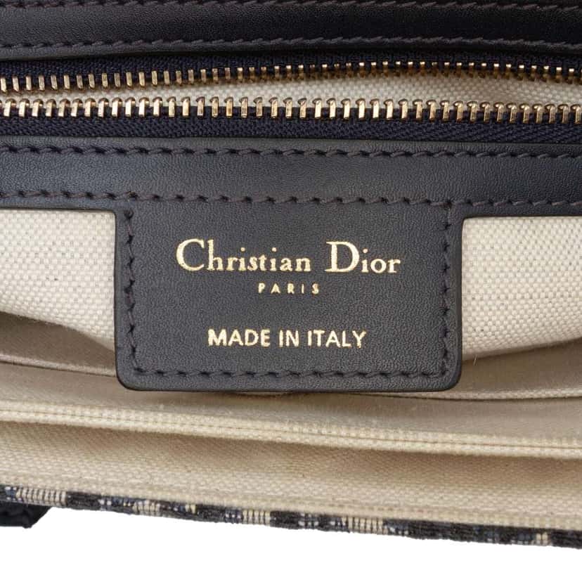 Dior Oblique Canvas Flap Crossbody Blue Canvas Very good condition - Box View
