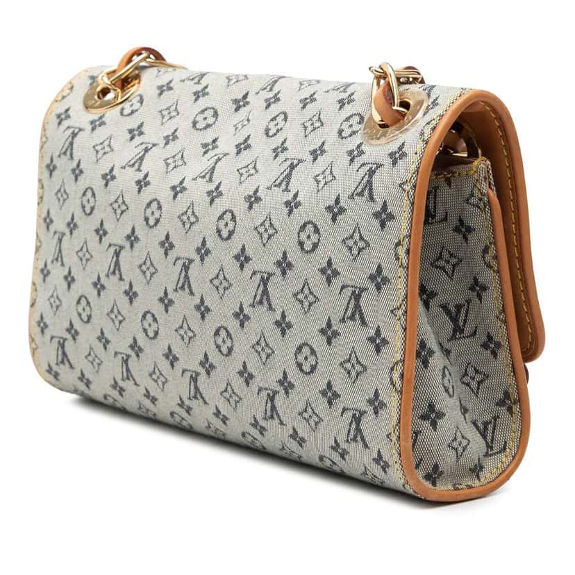 Louis Vuitton Monogram Mini Lin Camille Grey Cotton Good condition - Back View