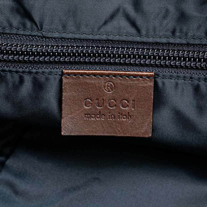 Gucci Diamante Nylon Web Crossbody Blue Very good condition - Box View
