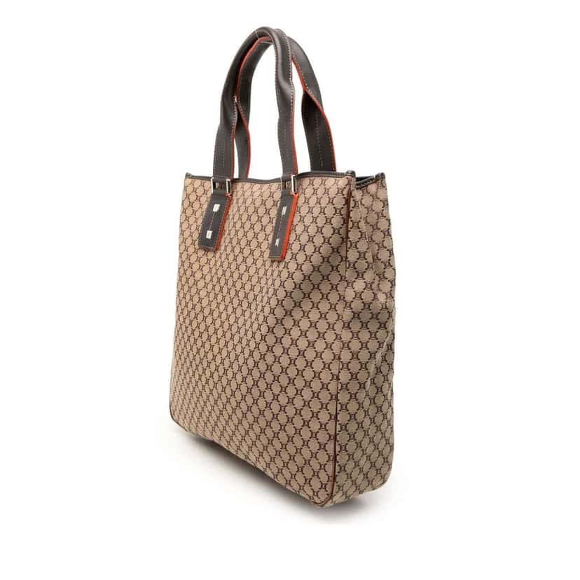 Celine Macadam Canvas Tote Brown Canvas Very good condition - Back View
