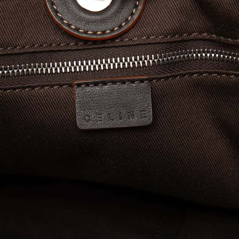 Celine Macadam Canvas Tote Brown Canvas Very good condition - Box View