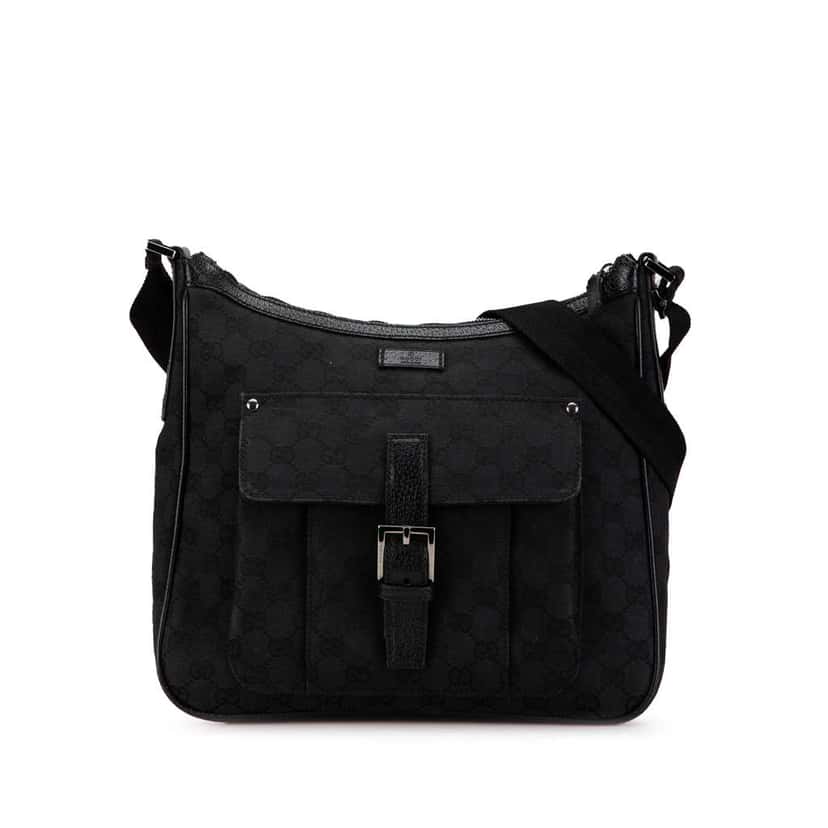 Gucci GG Canvas Crossbody Black Canvas Good condition - Front View