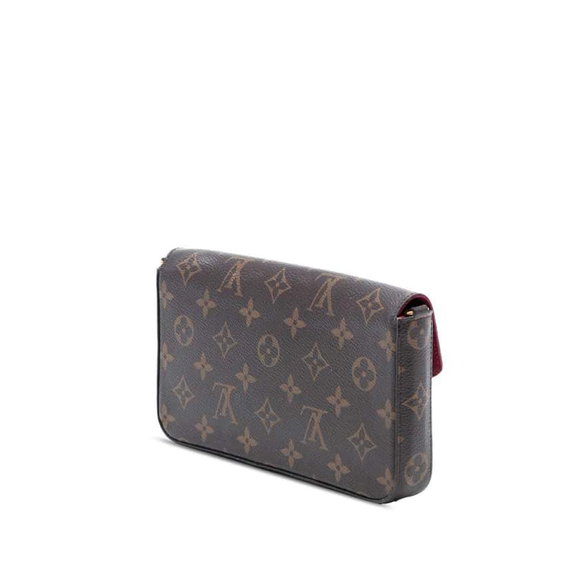 Louis Vuitton Monogram Pochette Felicie Brown Good condition - Back View