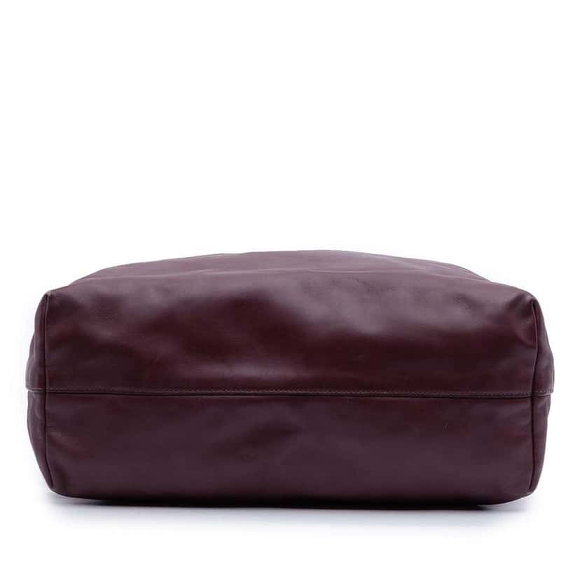 Prada Soft Calf Convertible Shopper Tote Red Leather Good condition - Inside View