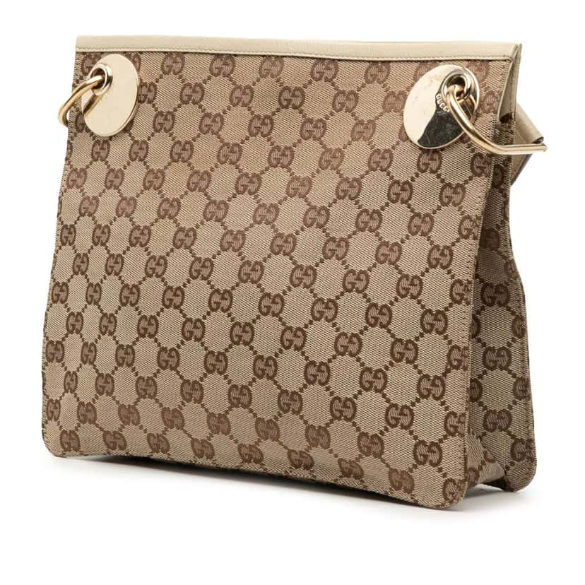 Gucci GG Canvas Eclipse Crossbody Brown Canvas Good condition - Back View