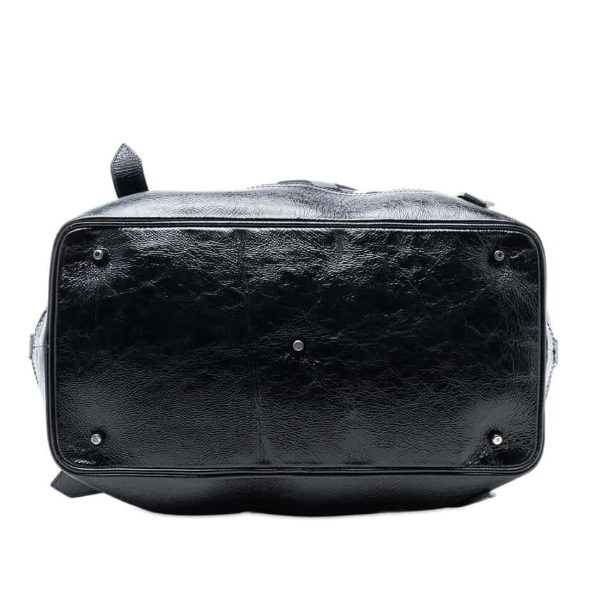 Burberry Medium Beat Check Nylon Lowry Satchel Grey Good condition - Inside View