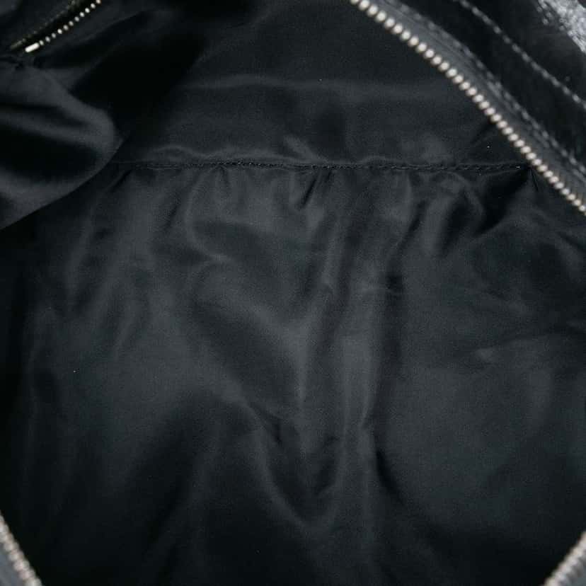 Burberry Medium Beat Check Nylon Lowry Satchel Grey Good condition - Model View