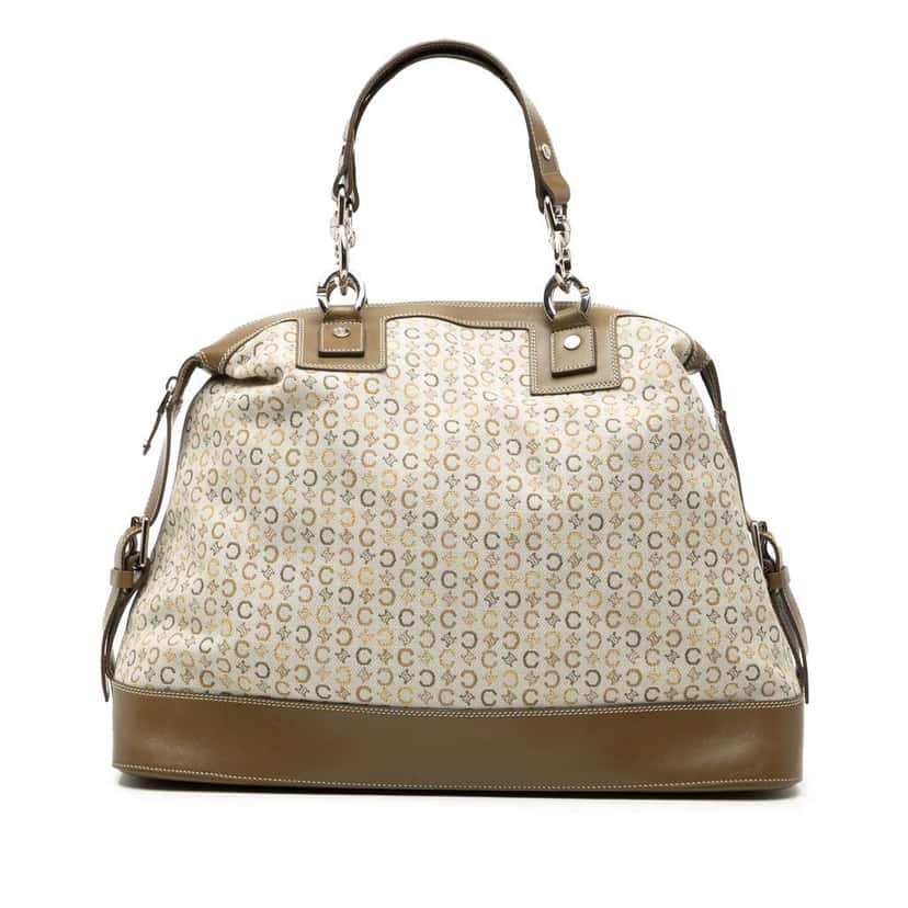 Celine C Macadam Canvas Handbag Brown Canvas Good condition - Front View