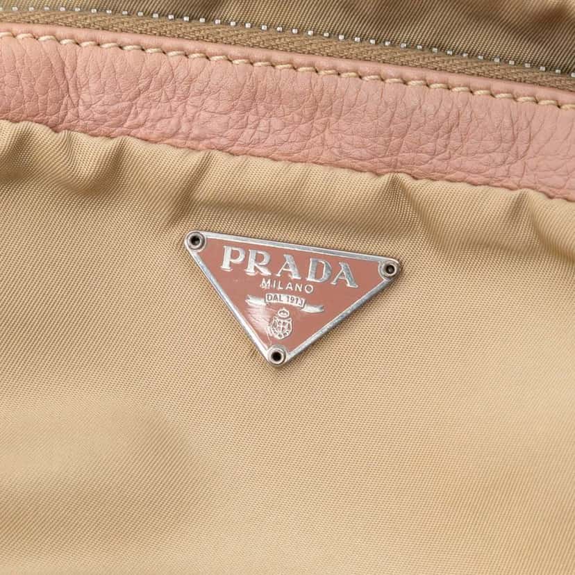 Prada Tessuto Shoulder Bag Brown Very good condition - Box View