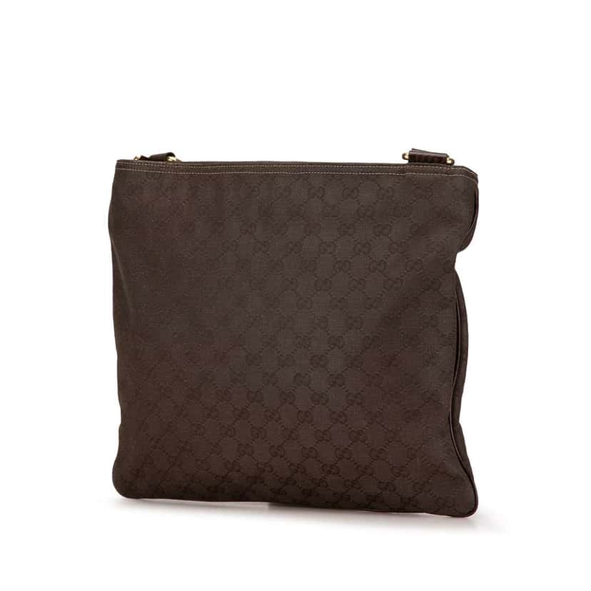 Gucci GG Canvas Crossbody Brown Canvas Good condition - Back View