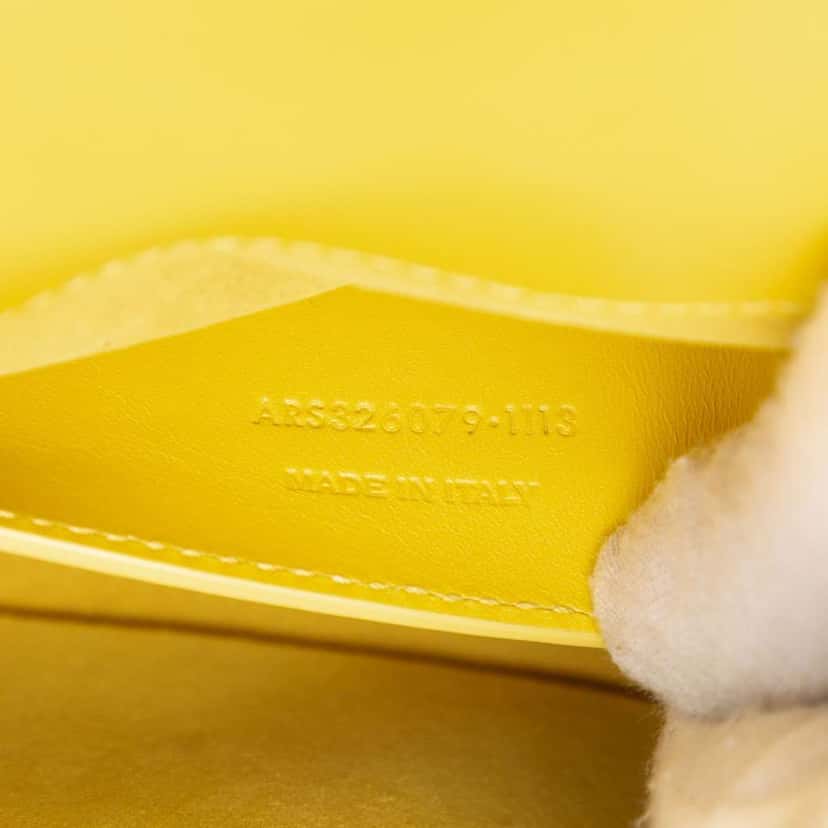 Saint Laurent Leather Monogram Cassandre Clutch Yellow Leather Good condition - Box View