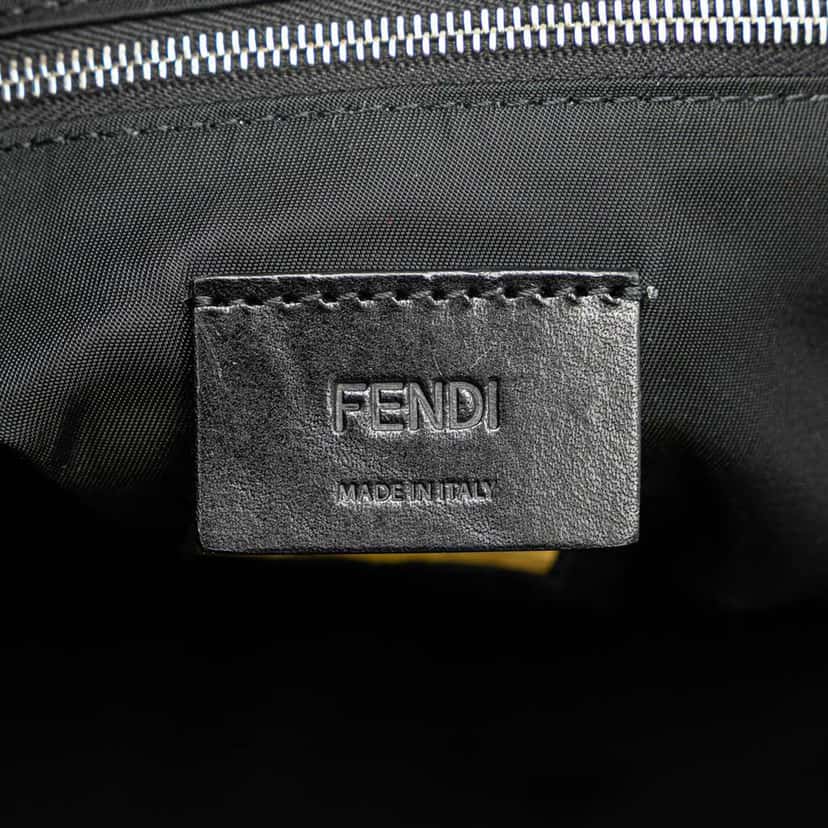 Fendi Nylon Baguette Messenger Bag Black Good condition - Box View