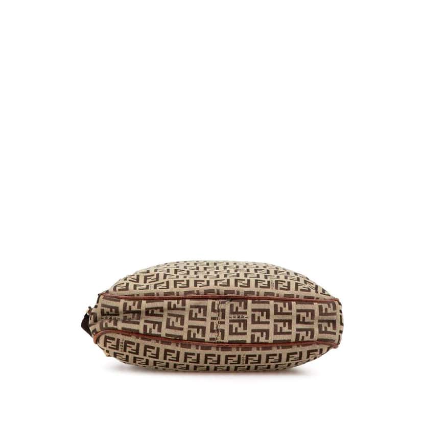 Fendi Zucchino Canvas Crossbody Brown Canvas Good condition - Inside View