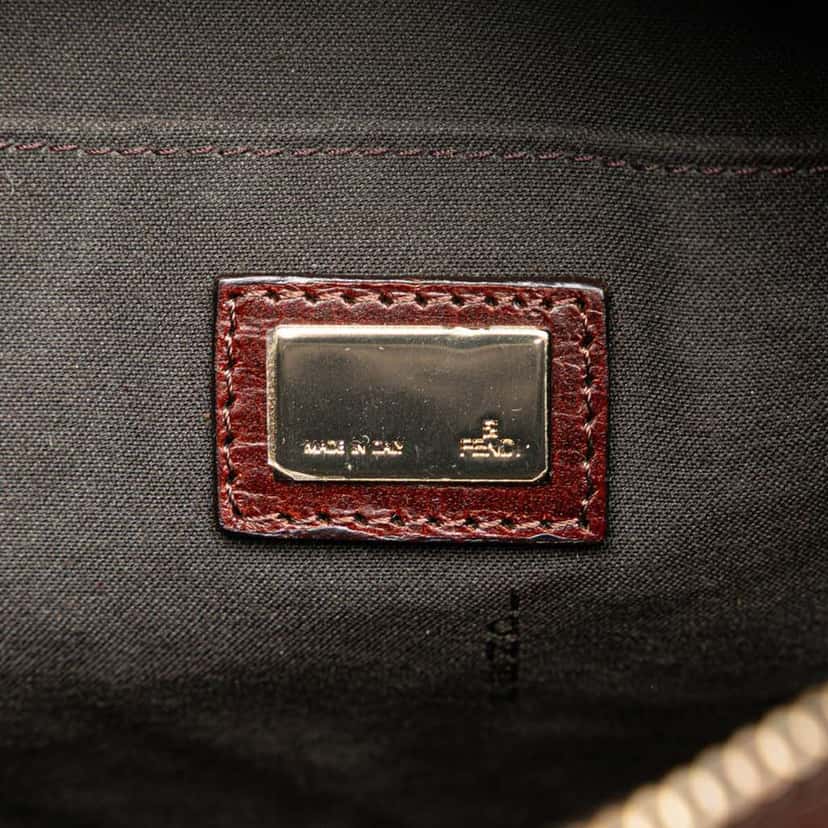 Fendi Zucchino Canvas Crossbody Brown Canvas Good condition - Box View