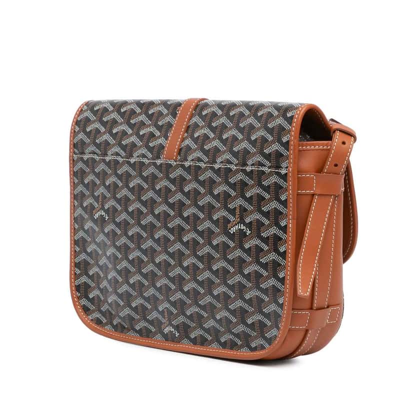 Goyard Goyardine Belvedere MM Brown Canvas Good condition - Back View