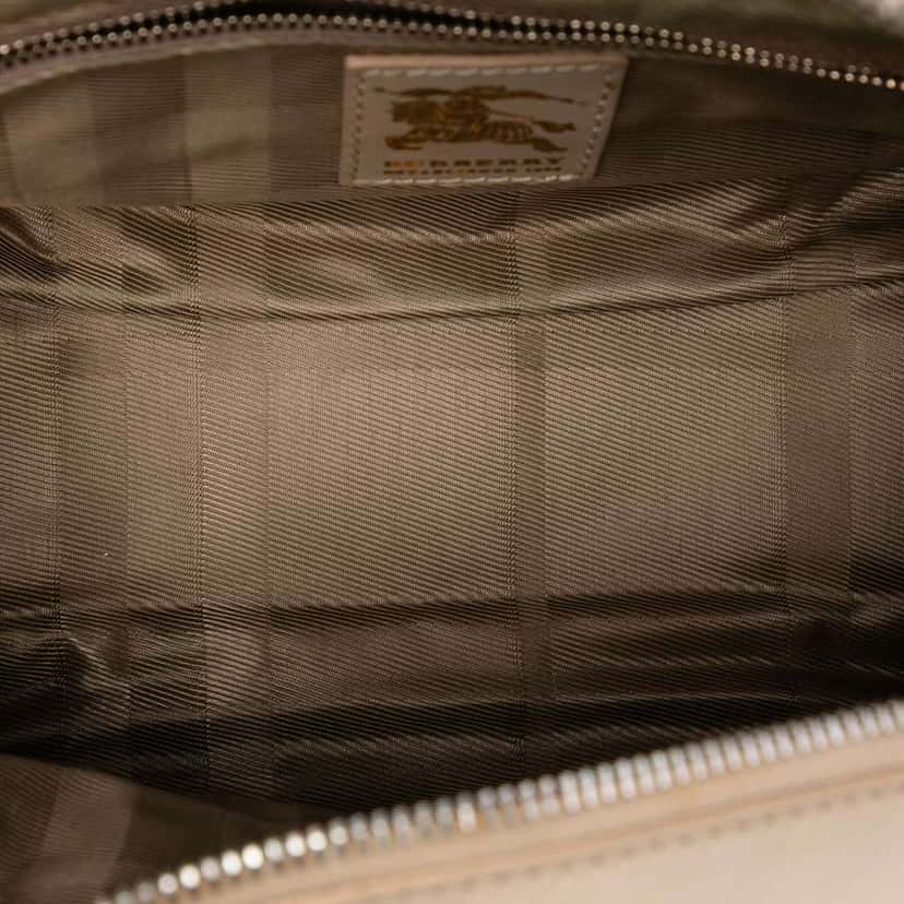 Burberry Mini Quilted Leather Manor Handbag Brown Leather Very good condition - Model View