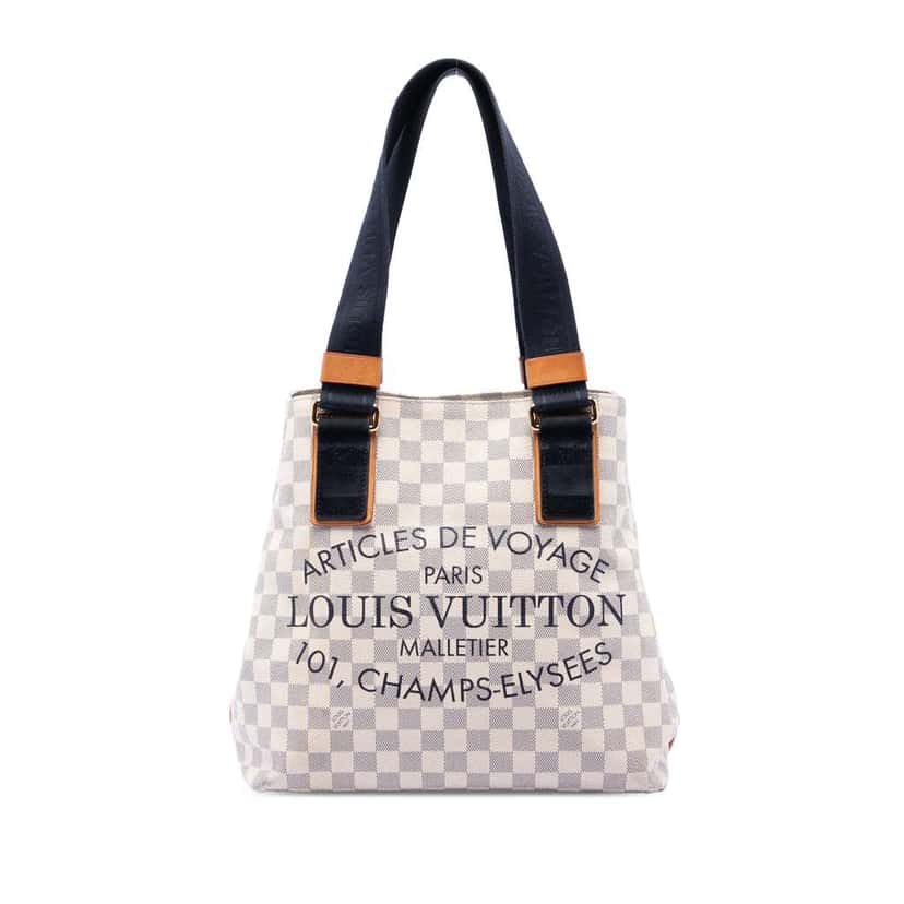 Louis Vuitton Damier Azur Beach Cabas PM White Good condition - Front View