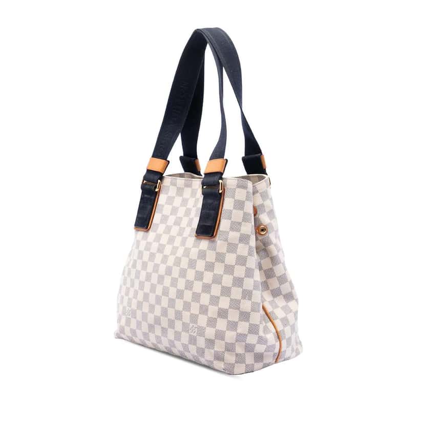 Louis Vuitton Damier Azur Beach Cabas PM White Good condition - Back View