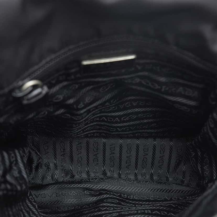 Prada Tessuto Buckle Messenger Bag Black Good condition - Box View