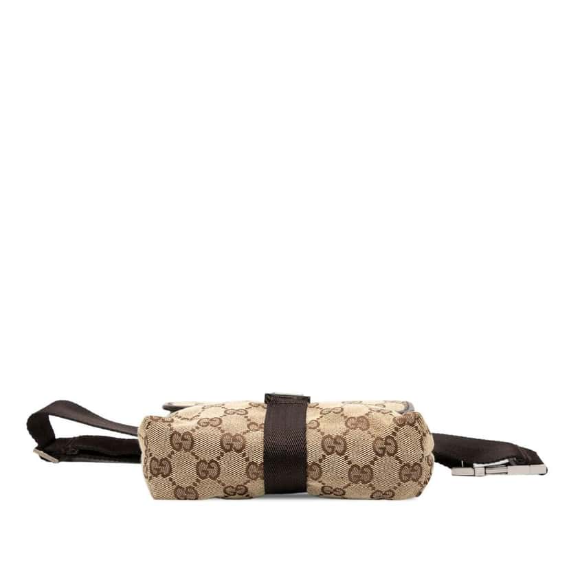 Gucci GG Canvas Belt Bag Brown Canvas Good condition - Inside View