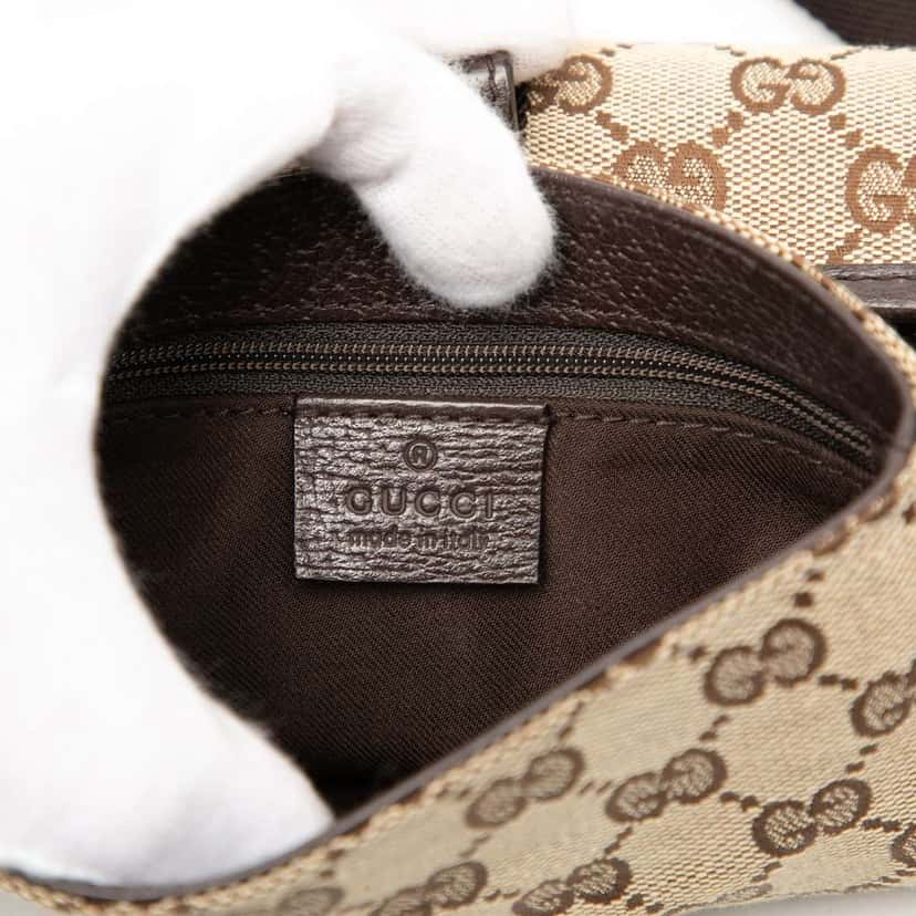 Gucci GG Canvas Belt Bag Brown Canvas Good condition - Box View