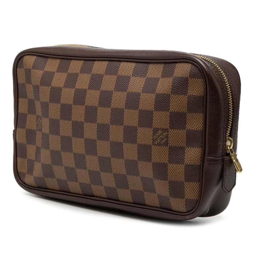 Louis Vuitton Damier Ebene Trousse Toilette 25 Brown Good condition - Back View