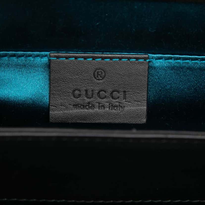 Gucci Small Suede Ophidia Chain Crossbody Red Leather Good condition - Box View