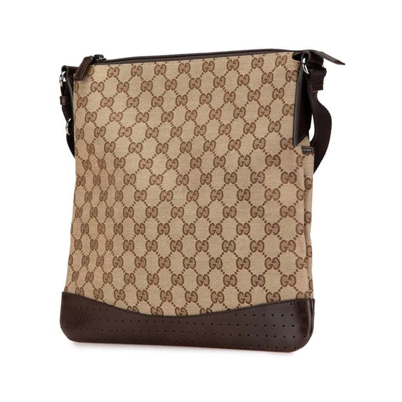 Gucci GG Canvas Crossbody Brown Canvas Good condition - Back View