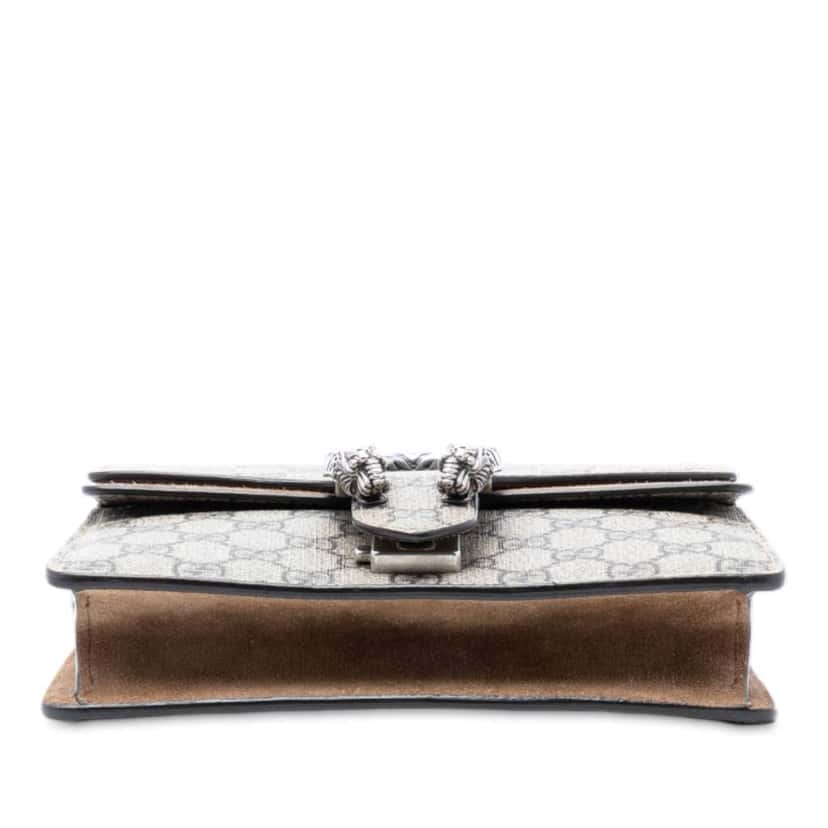 Gucci Small GG Supreme Dionysus Crossbody Brown Canvas Very good condition - Inside View