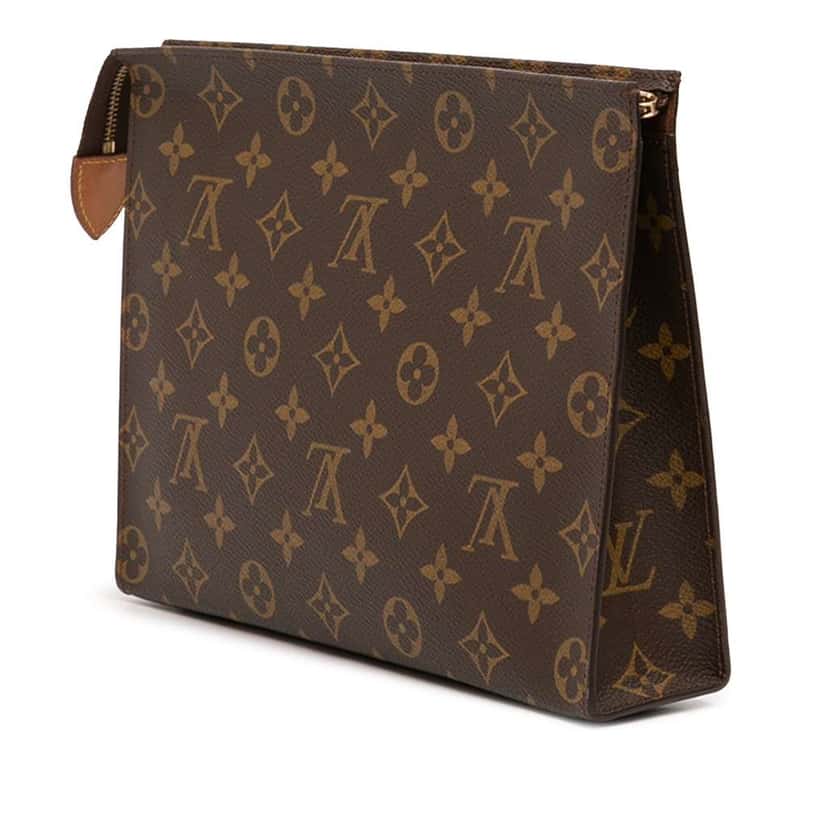 Louis Vuitton Monogram Toiletry Pouch 26 Brown Very good condition - Back View