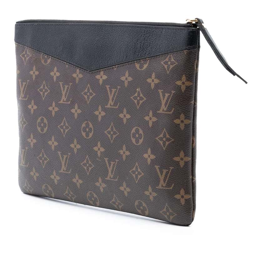 Louis Vuitton Monogram Daily Pouch Brown Very good condition - Back View
