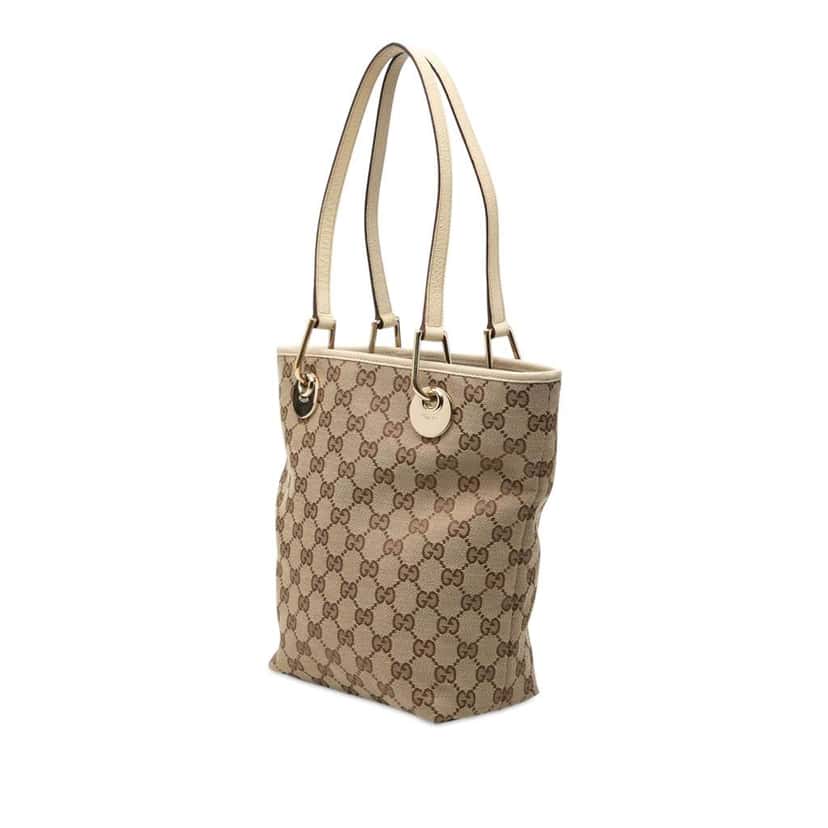 Gucci GG Canvas Eclipse Tote Brown Canvas Very good condition - Back View