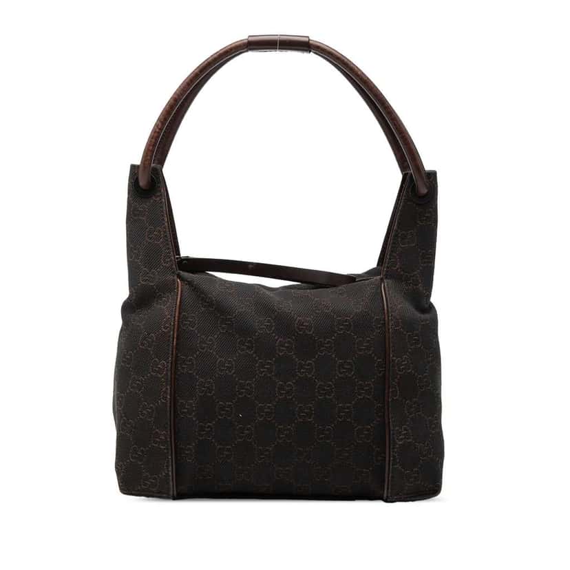 Gucci GG Denim Handbag Brown Denim Very good condition - Front View