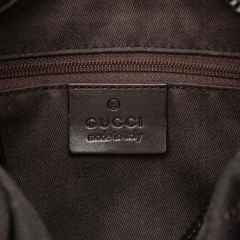 Gucci GG Denim Handbag Brown Denim Very good condition - Box View